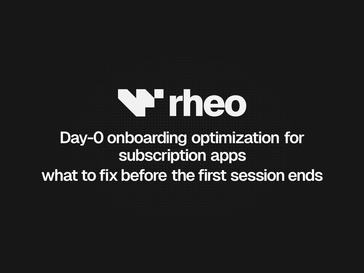 Day-zero subscription onboarding optimization checklist