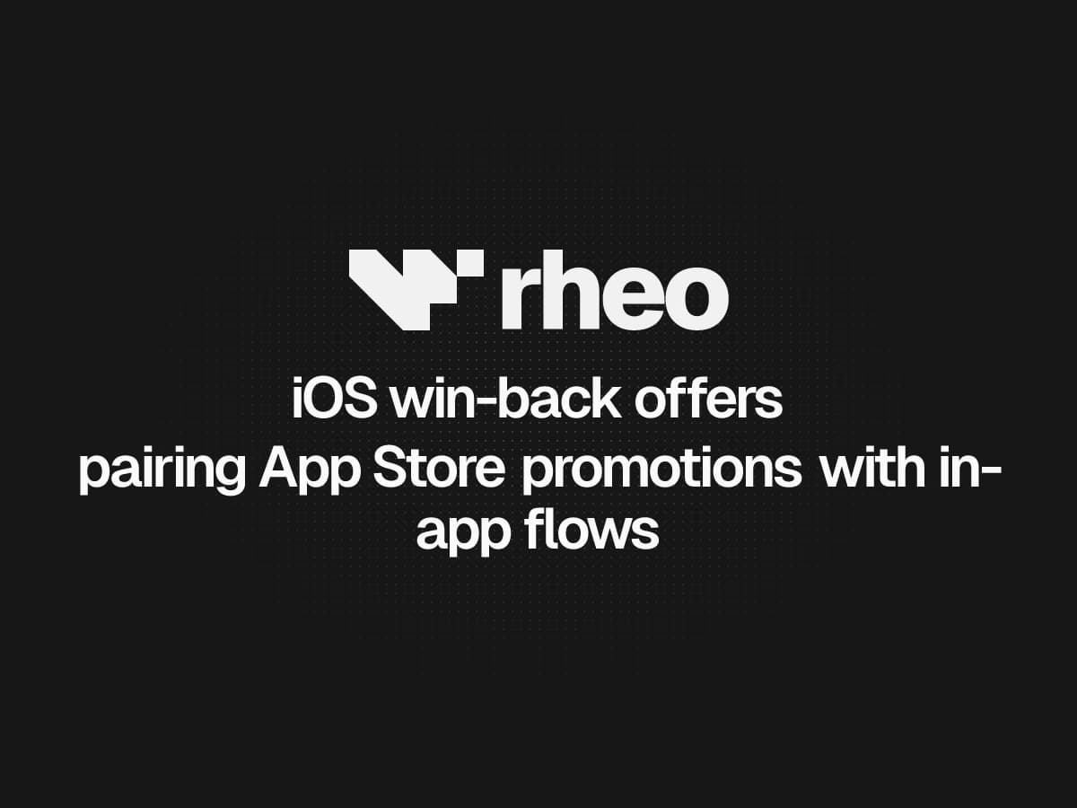 Rheo flow canvas with win-back screens for lapsed subscribers