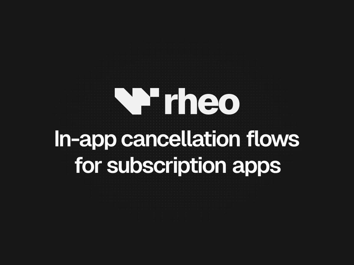 Rheo flow canvas with a cancellation survey and save-offer branch