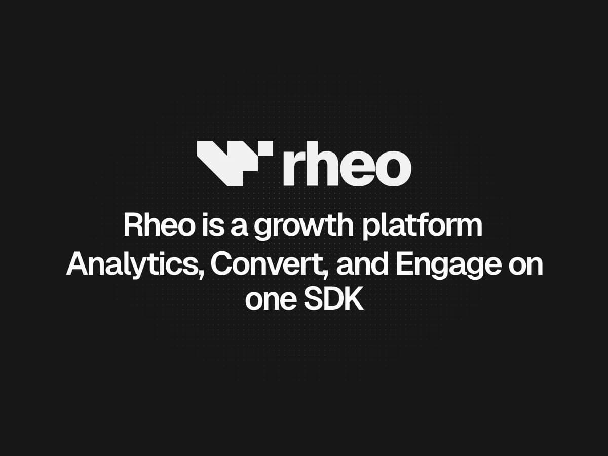 Rheo growth platform with Analytics, Convert, and Engage on a shared customer profile