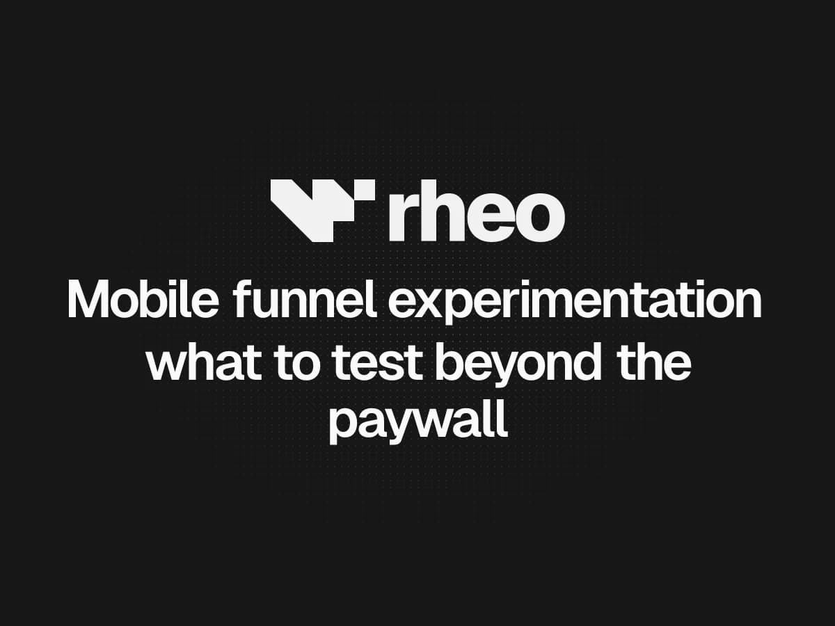 Rheo flow canvas mapping install-to-retain journey with experiment branches
