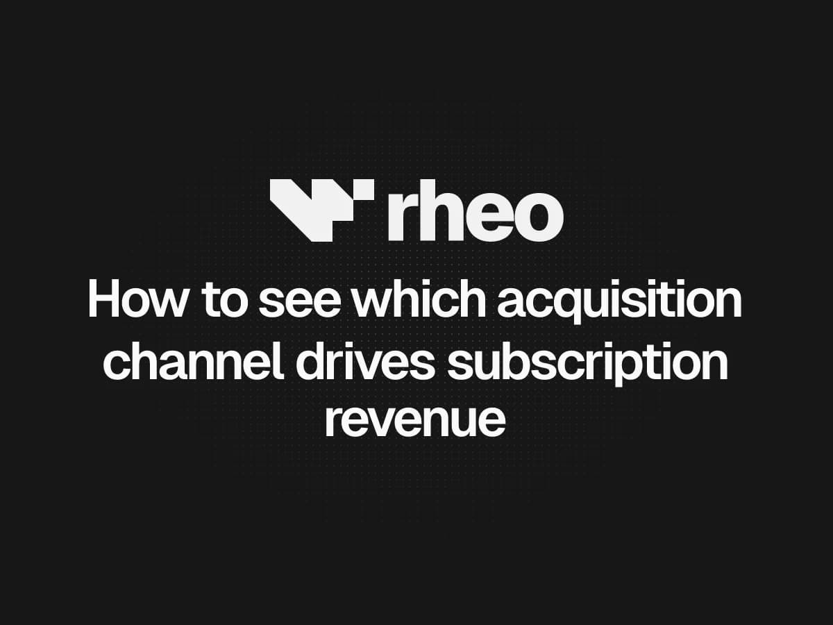 Acquisition channels compared by trial and paid subscription revenue